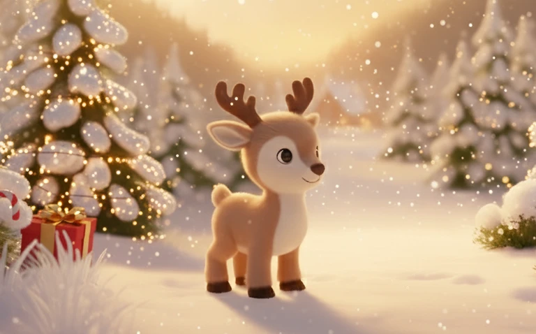 Pluszak reniferki Luli - bohaterka personalizowanej książki Świąteczna Misja